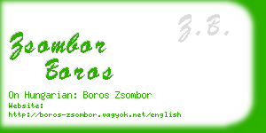 zsombor boros business card